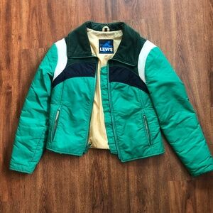 Vintage 70s Levi’s Ski Jacket Green